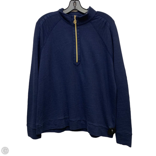 Sweatshirt Designer By Lilly Pulitzer In Navy, Size: L