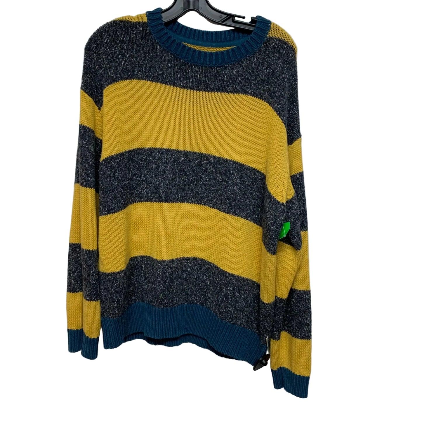 Sweater By Urban Outfitters In Grey & Yellow, Size: M