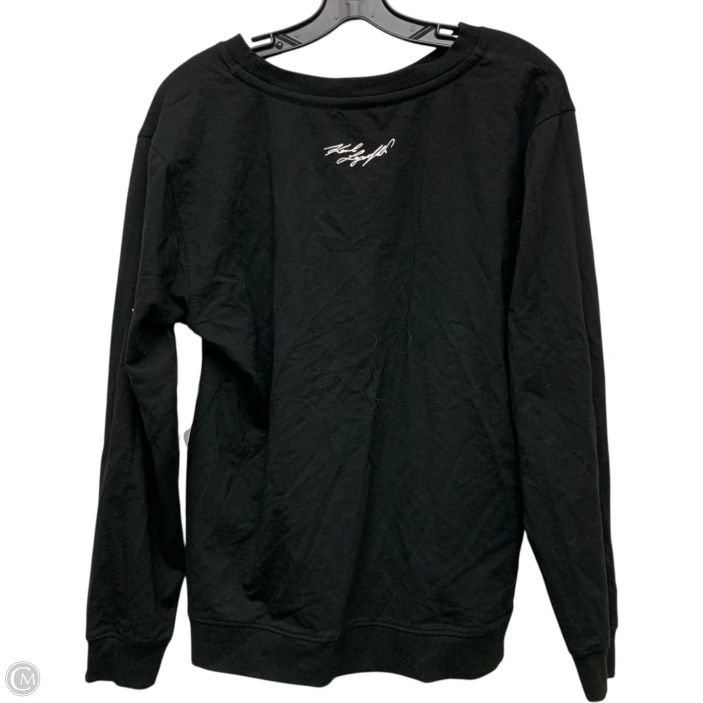Sweatshirt Designer By Karl Lagerfeld In Black, Size: L