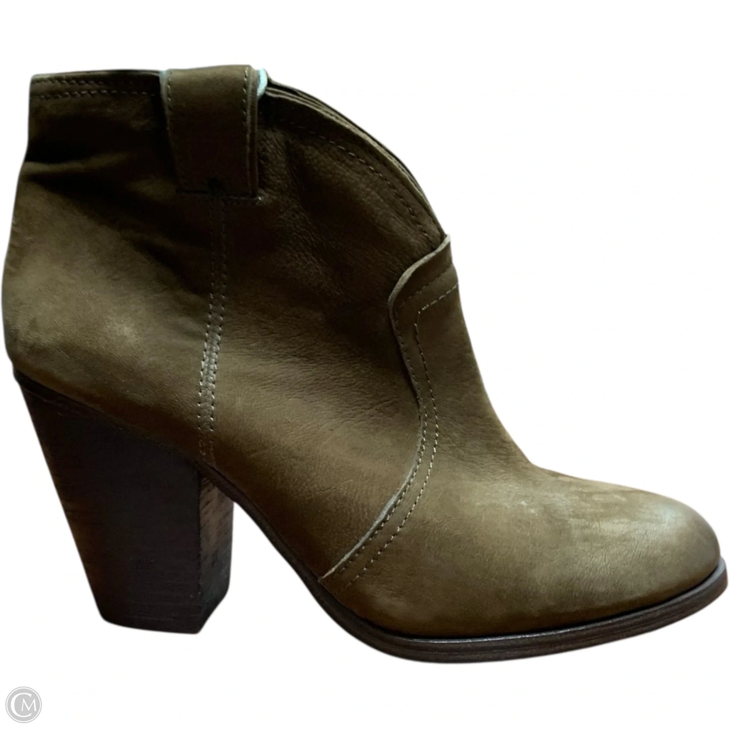 Boots Ankle Heels By Vince Camuto In Brown, Size: 10