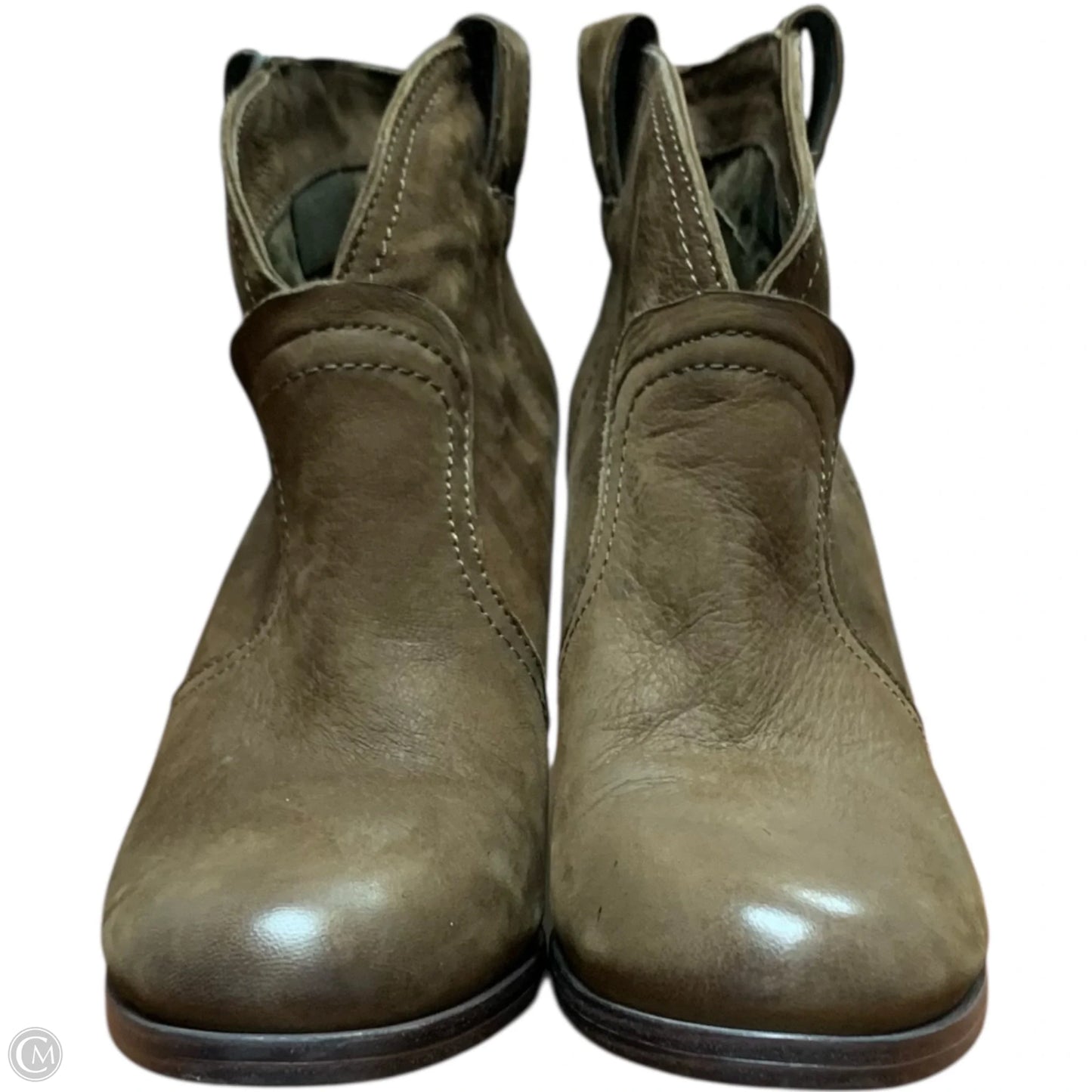 Boots Ankle Heels By Vince Camuto In Brown, Size: 10