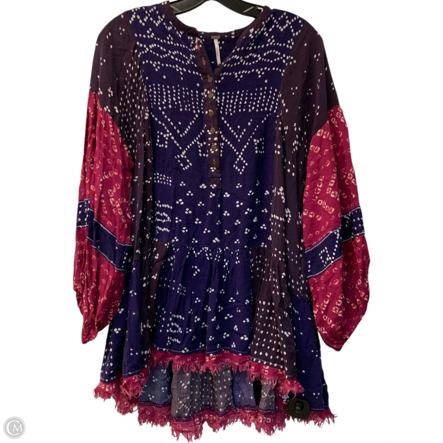 Dress Casual Short By Free People In Pink & Purple, Size: Xs