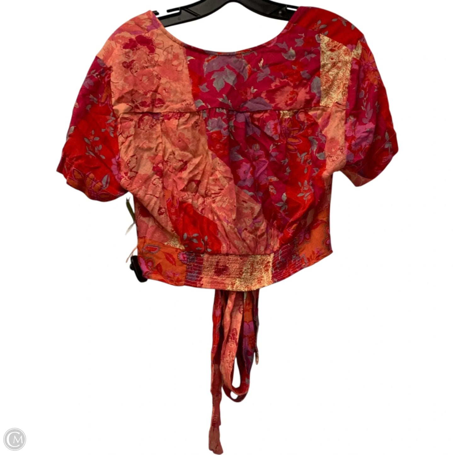 Top Short Sleeve By Free People In Pink & Red, Size: L