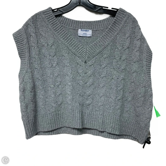 Vest Sweater By Old Navy In Grey, Size: Mp