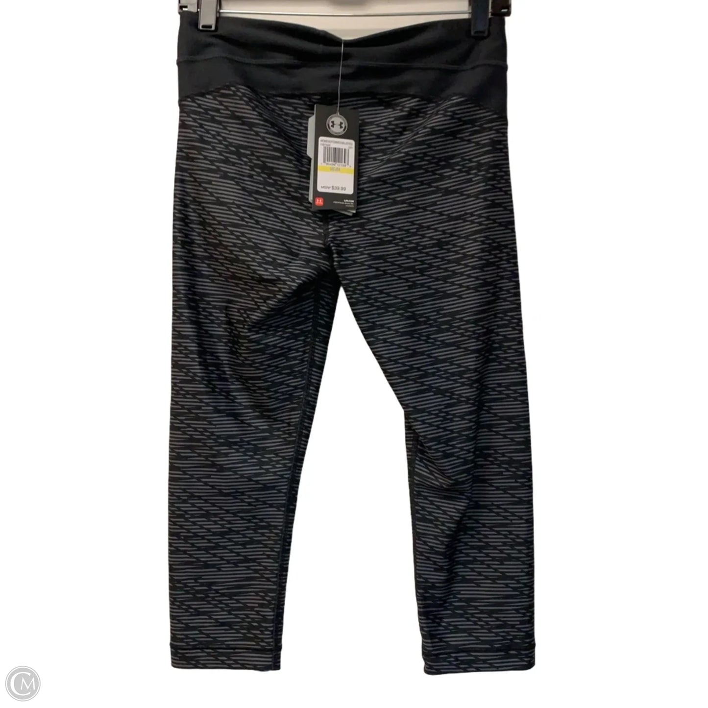 Athletic Capris By Under Armour In Grey, Size: M