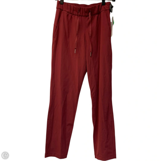 Athletic Pants By Lululemon In Red, Size: S