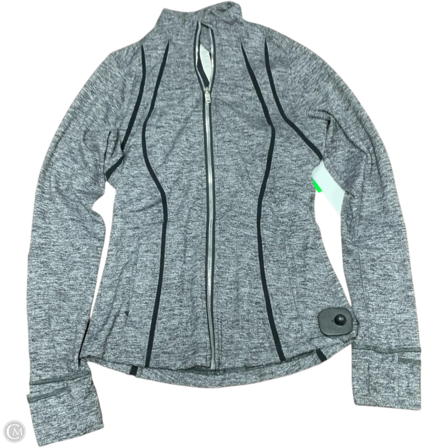 Athletic Jacket By Lululemon In Grey, Size: S
