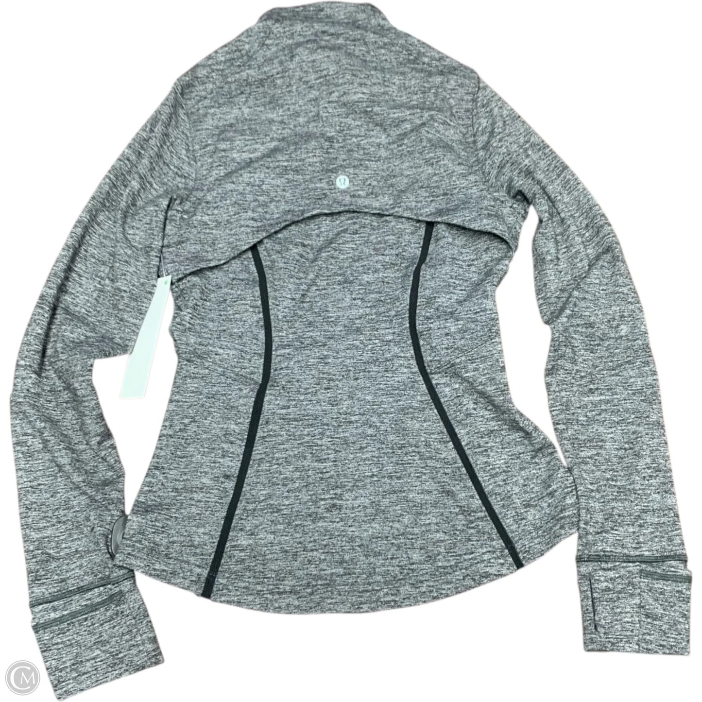 Athletic Jacket By Lululemon In Grey, Size: S