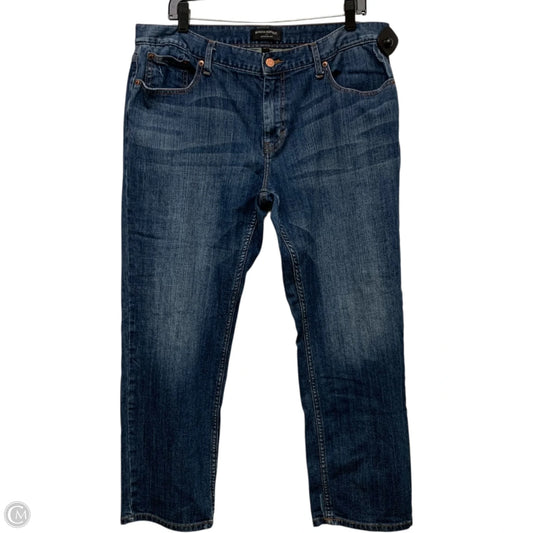 Jeans Boyfriend By Banana Republic In Blue Denim, Size: 14p