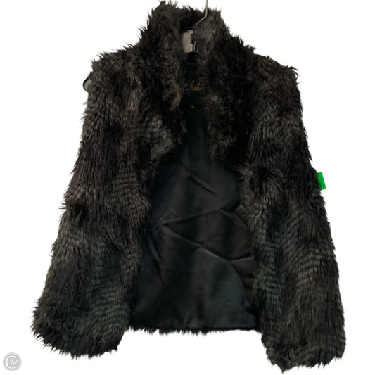Vest Faux Fur & Sherpa By Jack In Black, Size: S