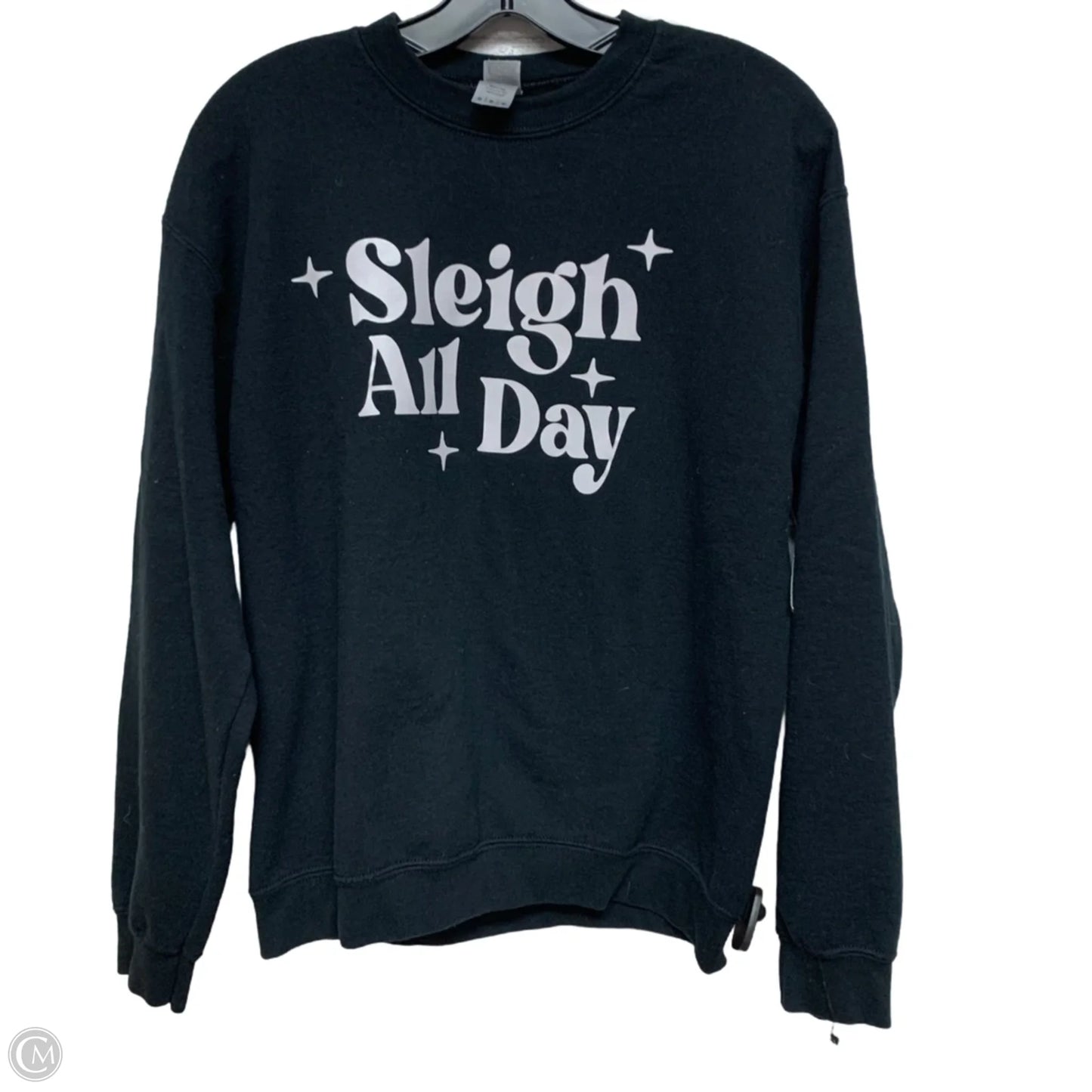 Sweatshirt Crewneck By Gildan In Black, Size: M