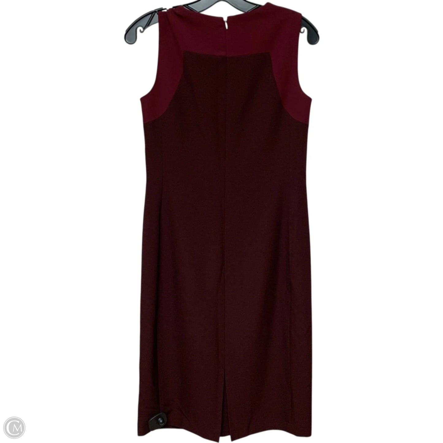 Dress Work By Anne Klein In Maroon, Size: Xs