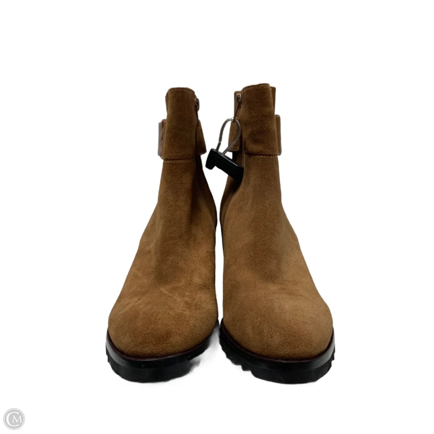 Boots Ankle Heels By Vaneli In Tan, Size: 9.5