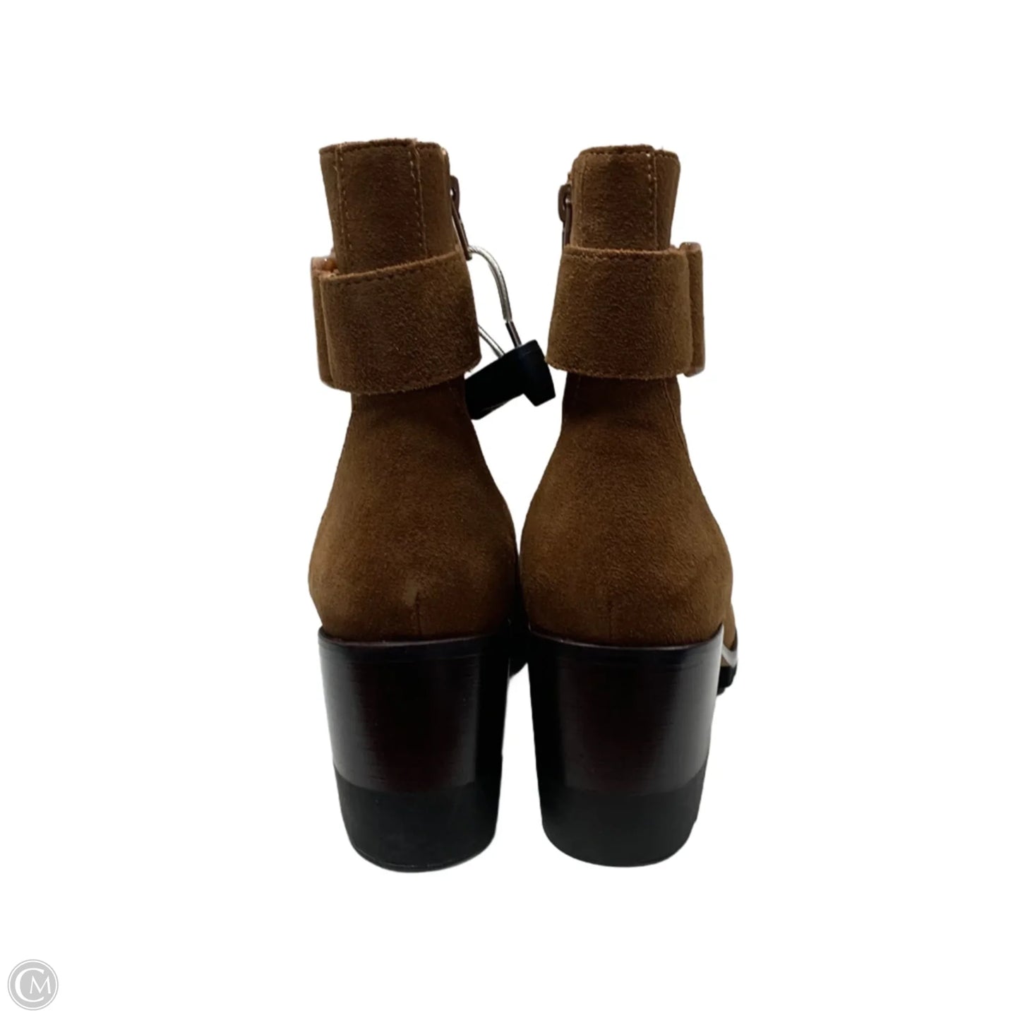 Boots Ankle Heels By Vaneli In Tan, Size: 9.5