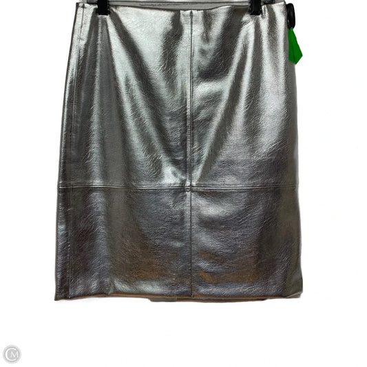 Skirt Midi By H&m In Silver, Size: M