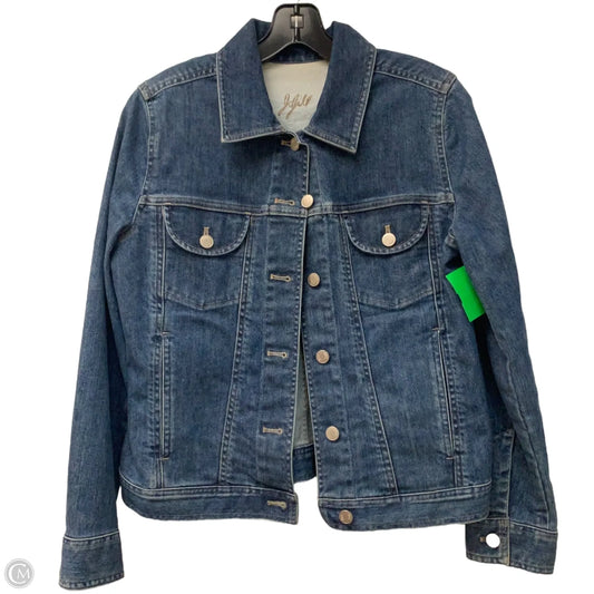 Jacket Denim By J. Jill In Blue Denim, Size: Xs