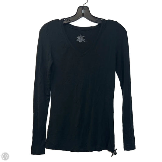 Top Long Sleeve Basic By Cuddl Duds In Black, Size: S