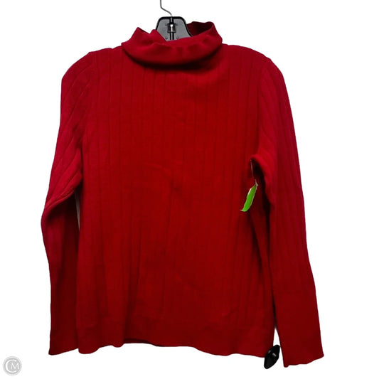 Sweater By Talbots In Red, Size: L