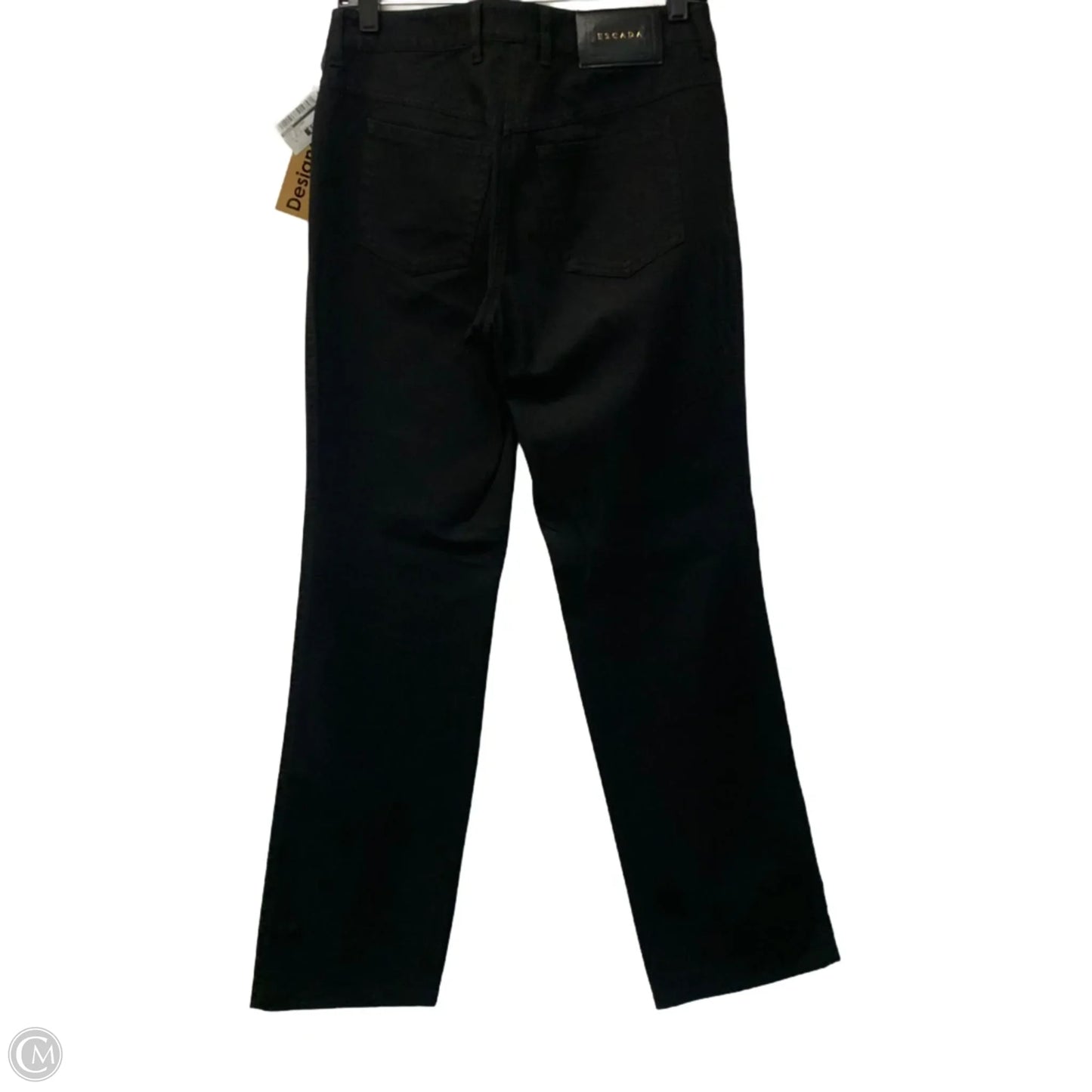 Jeans Designer By Escada In Black Denim, Size: S