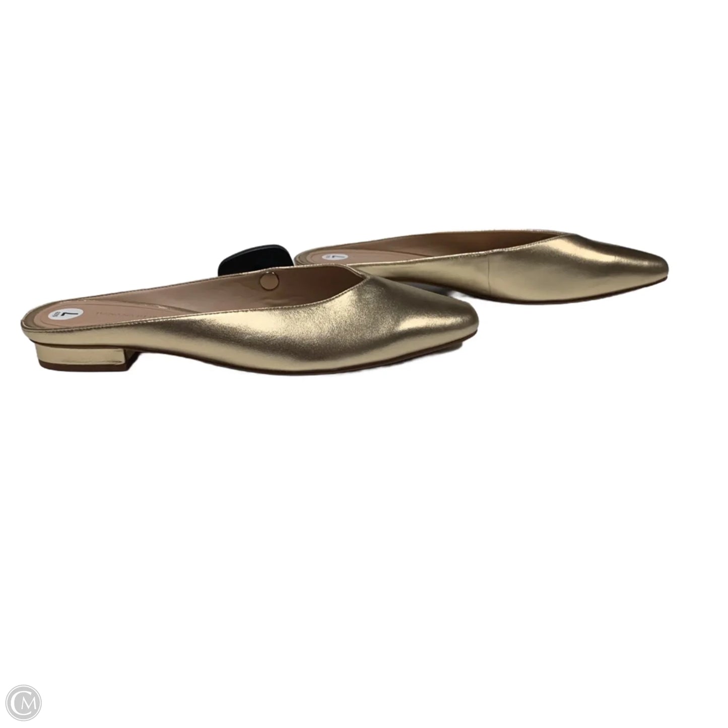 Shoes Flats By Banana Republic In Gold, Size: 7