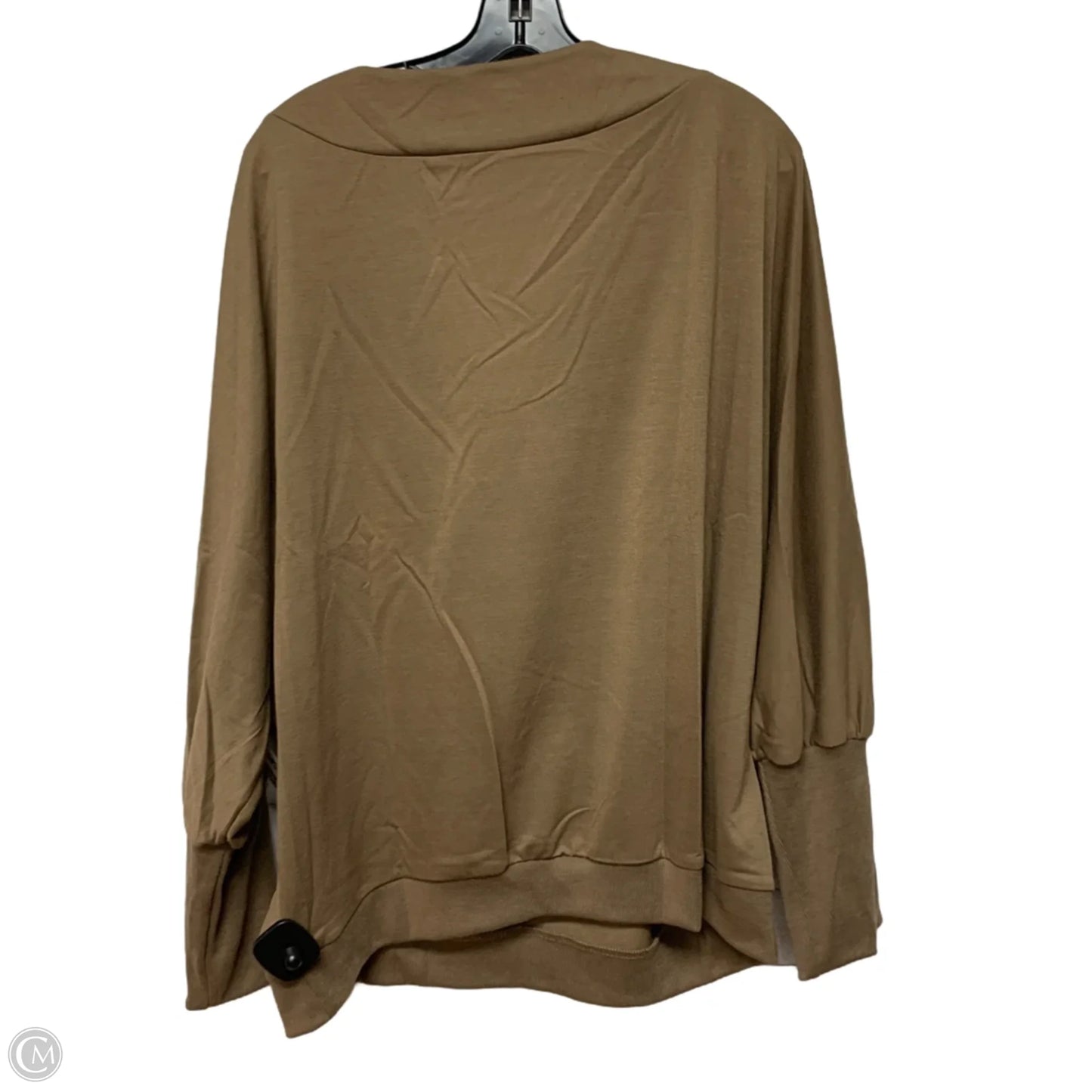 Top Long Sleeve By Z Avenue In Brown, Size: 2x