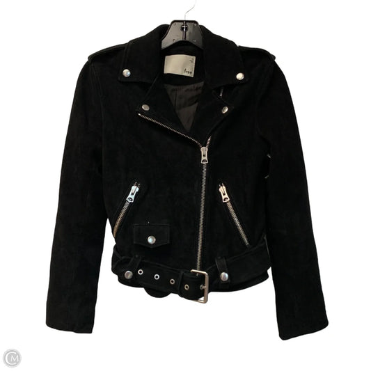 Jacket Moto Leather By Wilfred In Black, Size: Xs