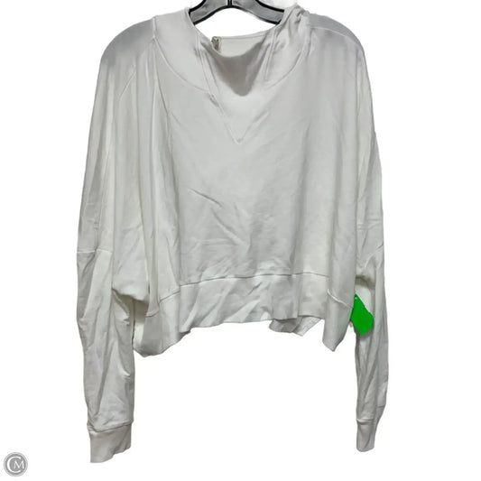 Sweatshirt Hoodie By Free People In White, Size: S