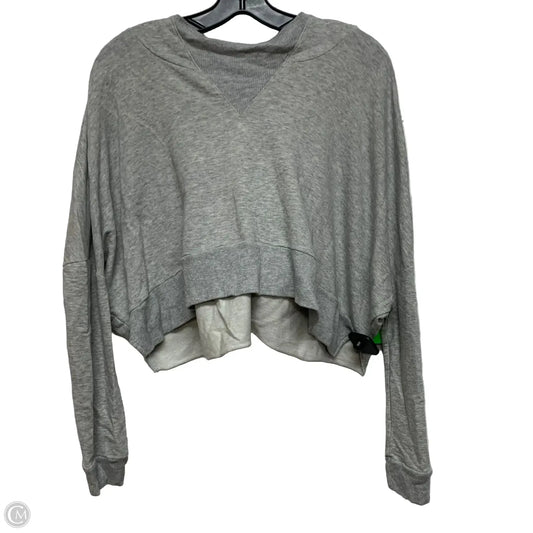 Sweatshirt Hoodie By Free People In Grey, Size: Xs