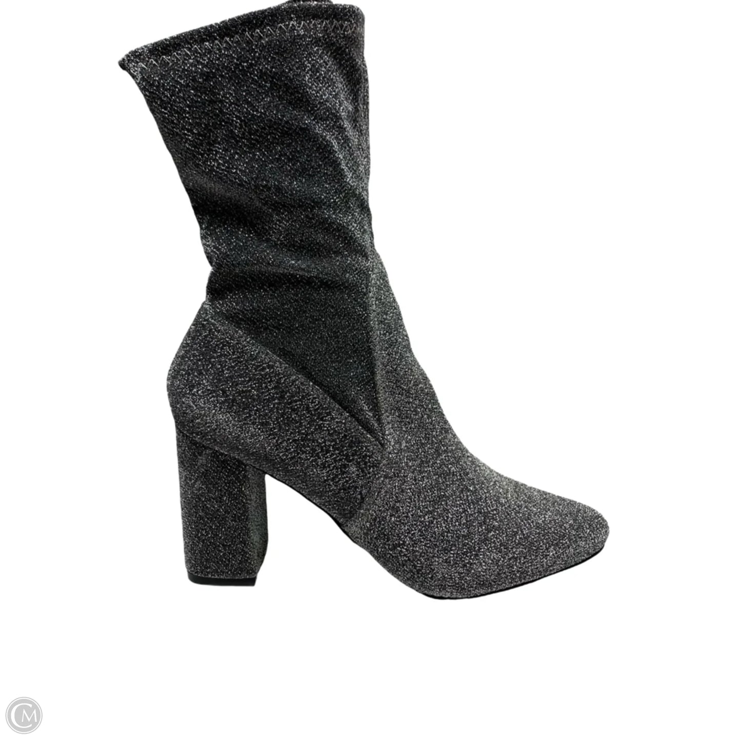 Boots Ankle Heels By bonnibel In Silver, Size: 7.5