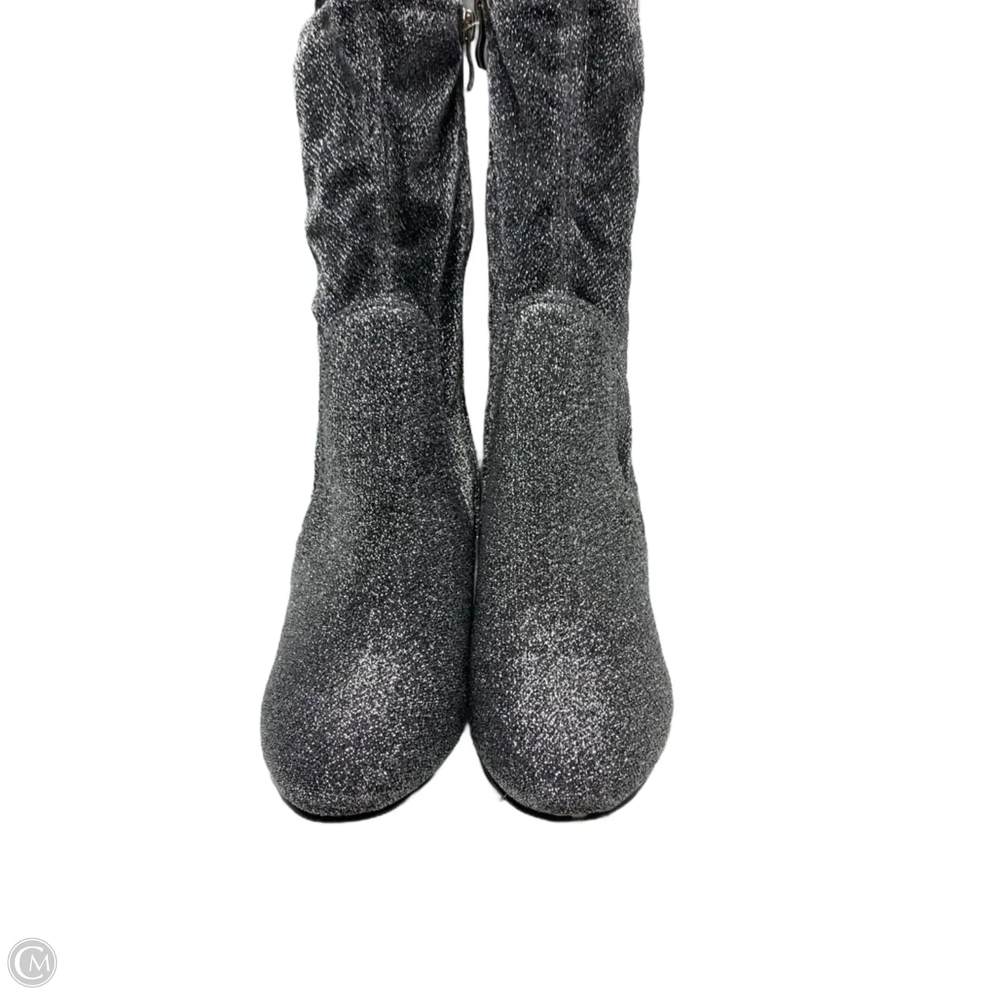 Boots Ankle Heels By bonnibel In Silver, Size: 7.5