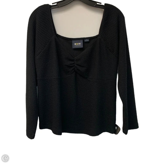 Top Long Sleeve By Maeve In Black, Size: L