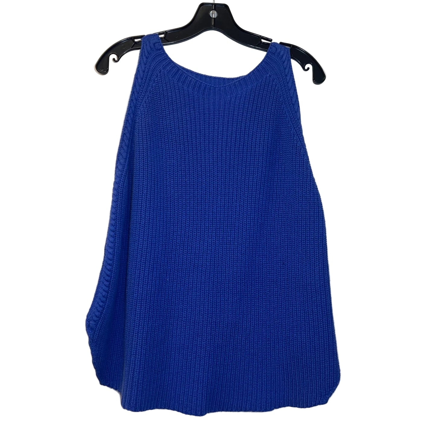 Vest Sweater By Loft In Blue, Size: L