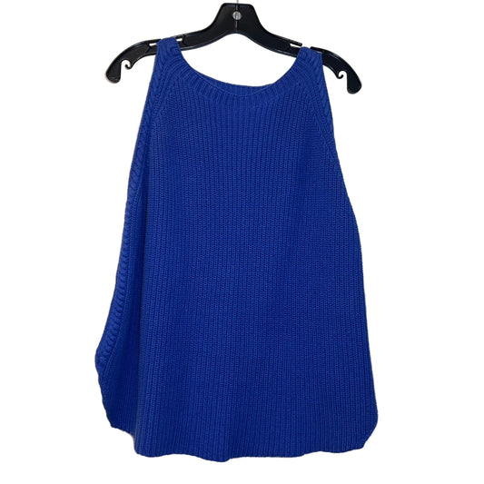 Vest Sweater By Loft In Blue, Size: L