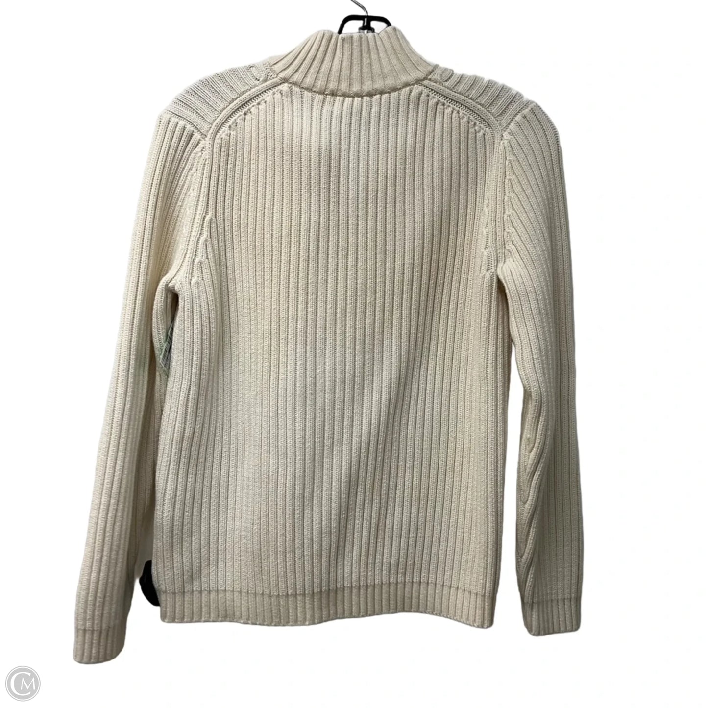Sweater By Lands End In White, Size: S