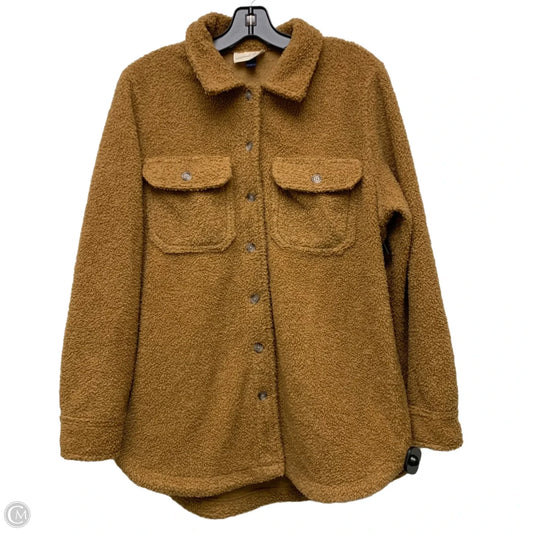 Jacket Faux Fur & Sherpa By Universal Thread In Tan, Size: S