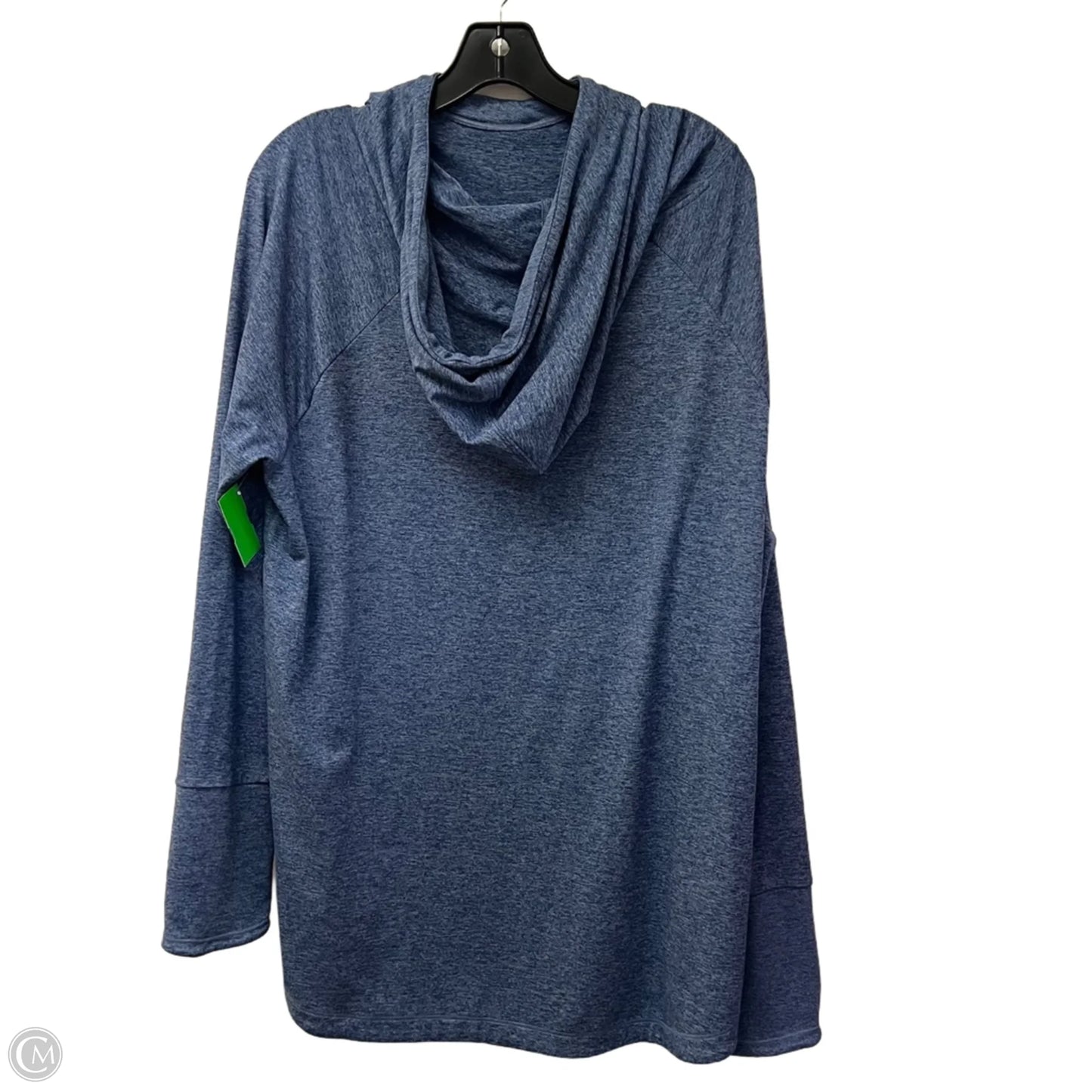 Athletic Top Long Sleeve Hoodie By Athleta In Blue, Size: 1x