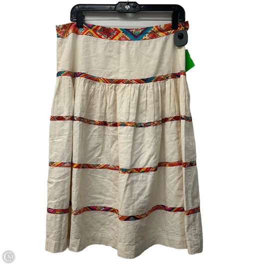Skirt Midi By Matta In Cream, Size: M