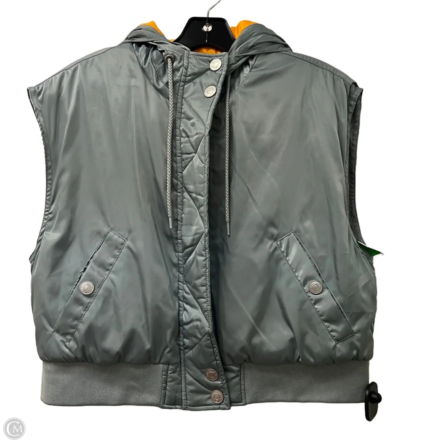 Vest Puffer & Quilted By We The Free In Blue & Yellow, Size: Xs