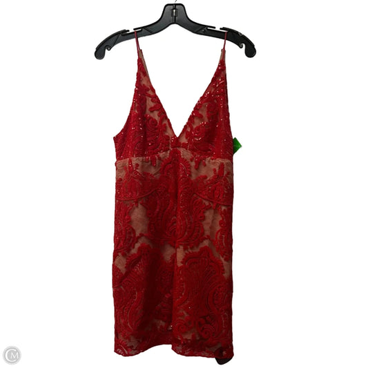 Dress Casual Short By Free People In Red & Tan, Size: S