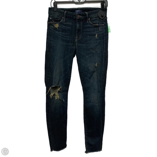 Jeans Skinny By Mother In Blue Denim, Size: 4