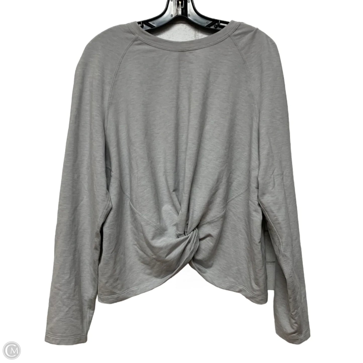 Top Long Sleeve By Lululemon In Grey, Size: L