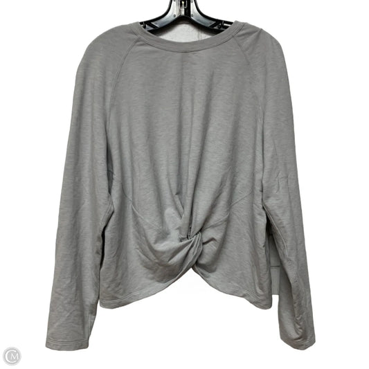 Top Long Sleeve By Lululemon In Grey, Size: L