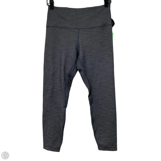 Athletic Capris By Lululemon In Grey, Size: L