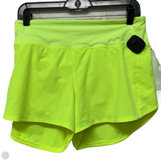 Athletic Shorts By Lululemon In Yellow, Size: M