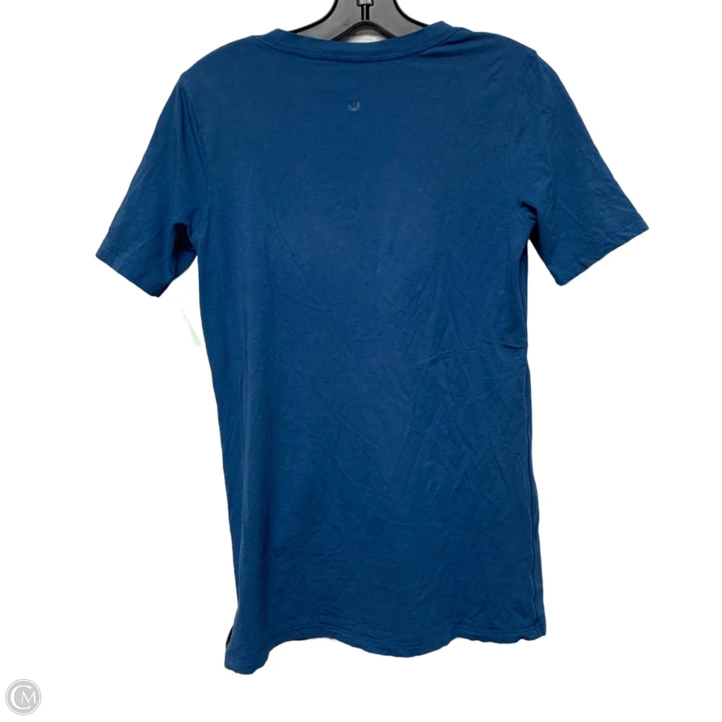 Athletic Top Short Sleeve By Lululemon In Blue, Size: S