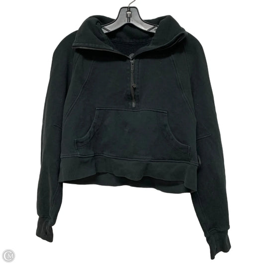 Athletic Sweatshirt Collar By Lululemon In Black, Size: Xs