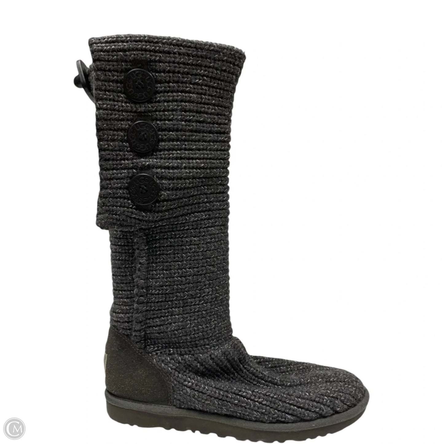 Boots Designer By Ugg In Grey, Size: 9
