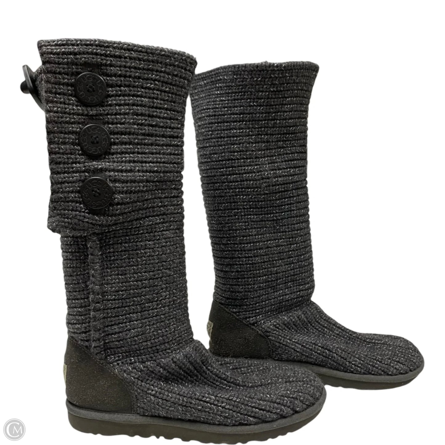 Boots Designer By Ugg In Grey, Size: 9