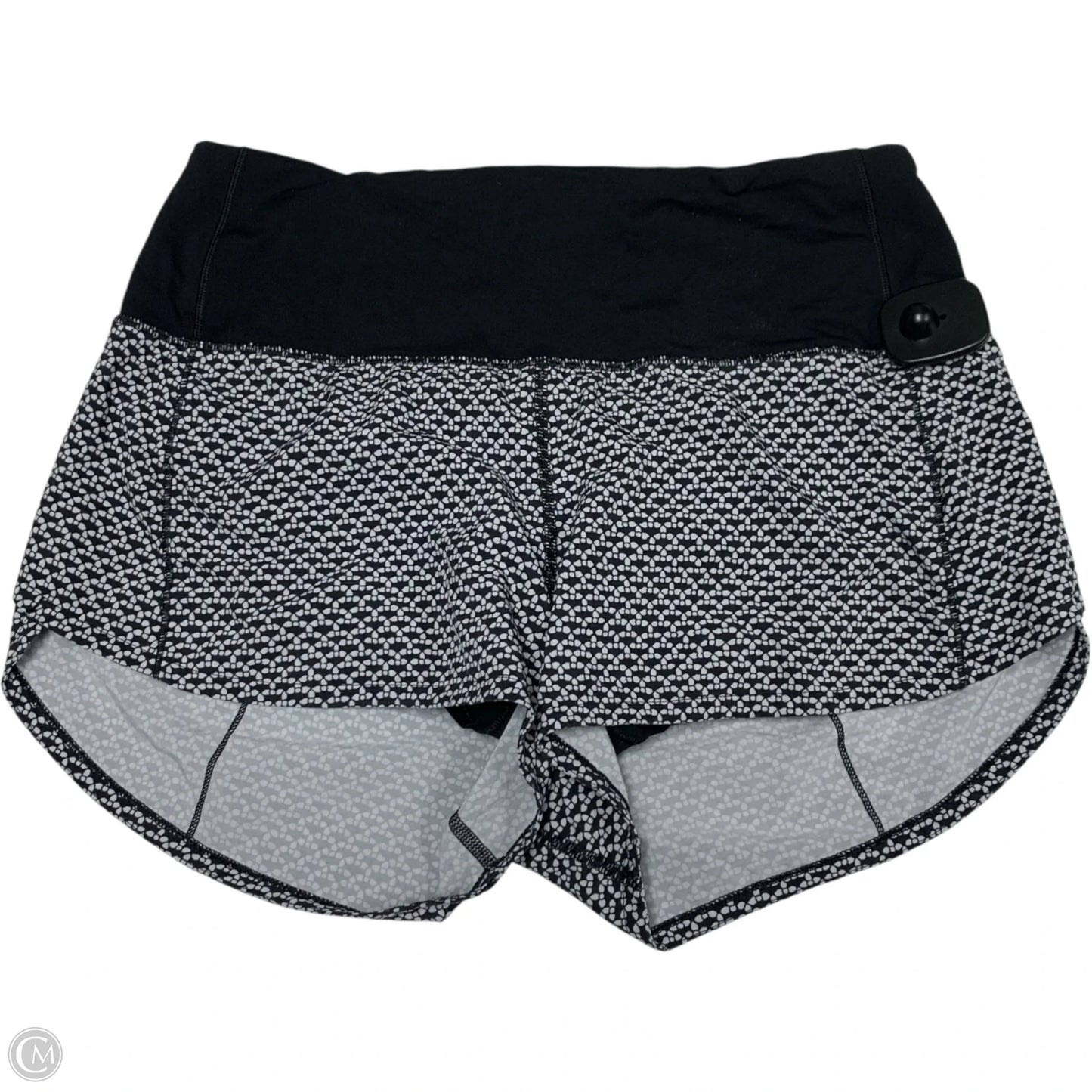 Athletic Shorts By Lululemon In Black & White, Size: S