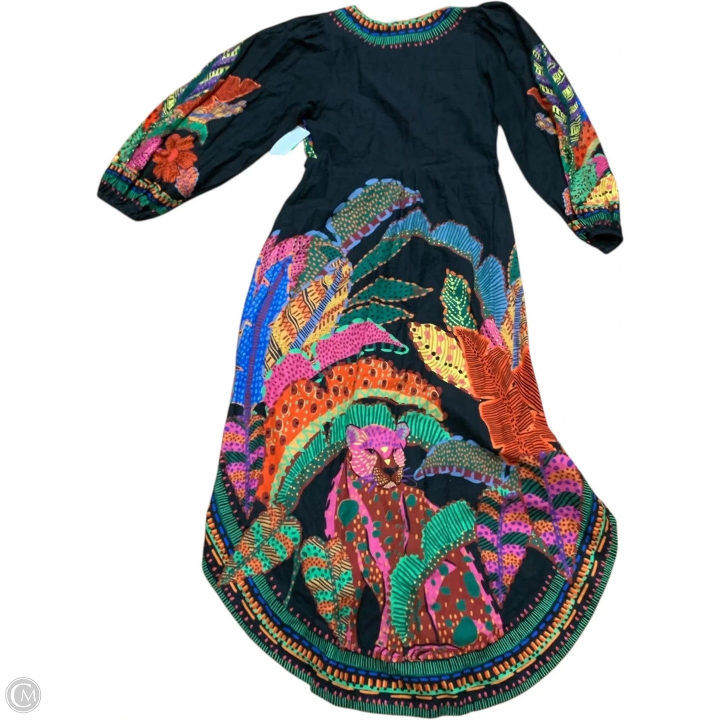 Dress Designer By Farm Rio In Black, Size: M